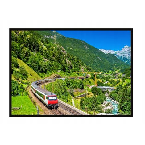 Póster con marco 53x73 cm Tren P1016