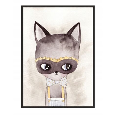 Póster con marco A4 cm Gatito PD268