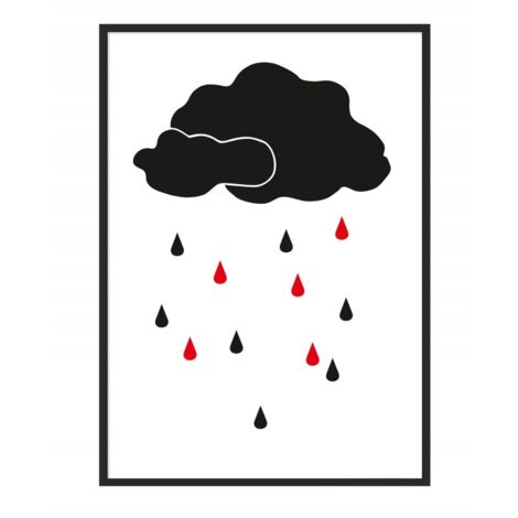 Póster con marco A4 cm Nube PD120