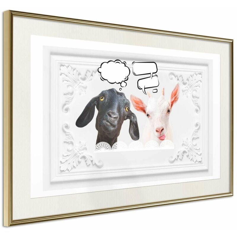 

Póster - Conversation of Two Goats Medidas 60X40