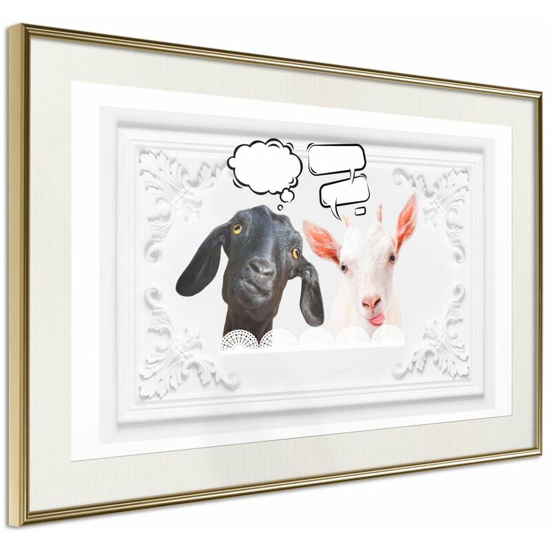 

Rtgs - Póster - Conversation of Two Goats Medidas 90X60