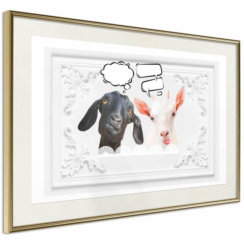 

Póster - Conversation of Two Goats Medidas 90X60