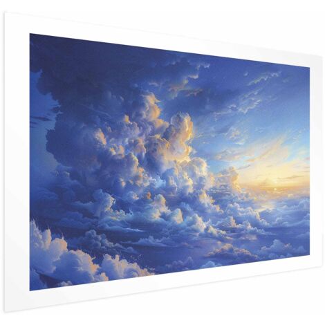 Póster - Cuando el cielo se convierte en un lienzo: La obra de arte de la naturaleza en las nubes