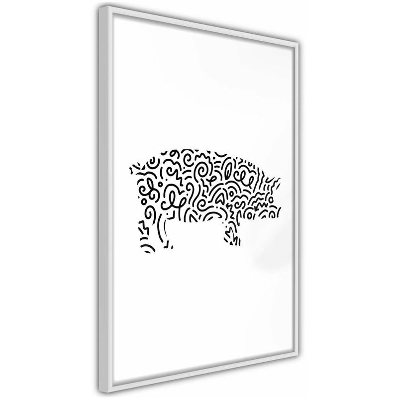 

Rtgs - Póster - Curly Pig Medidas 30X45