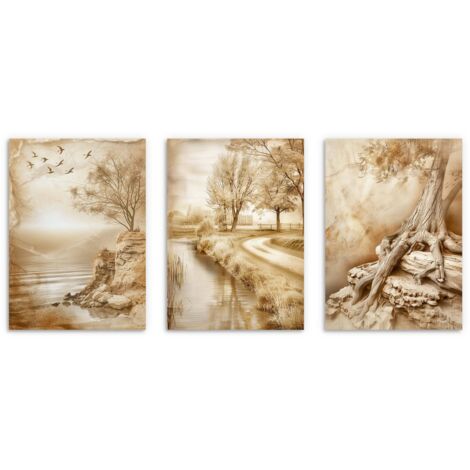 Poster da parete con poster naturalistici in stile boho per la parete 3x 50x70cm