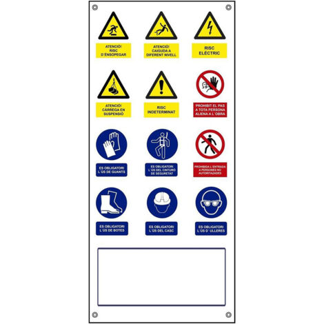 Poster d'art multiple vertical toile catalane 500x1100mm normaluz