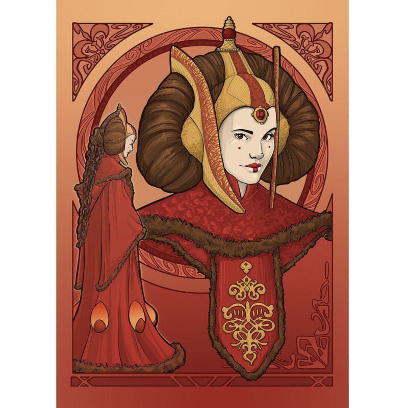 Komar - Poster d'Art - Star Wars - Queen Padmé Amidala - 50 x 40 cm