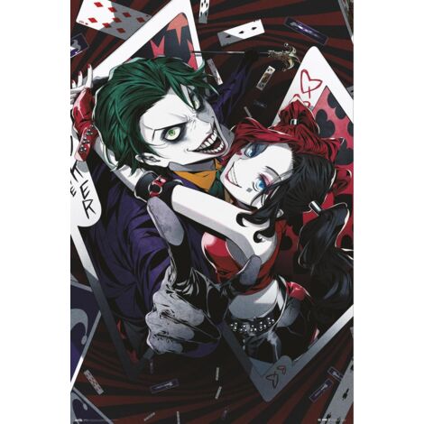 Poster dc comics harley quinn und joker anime
