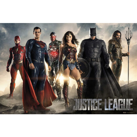 Poster dc comics justice league movie characters