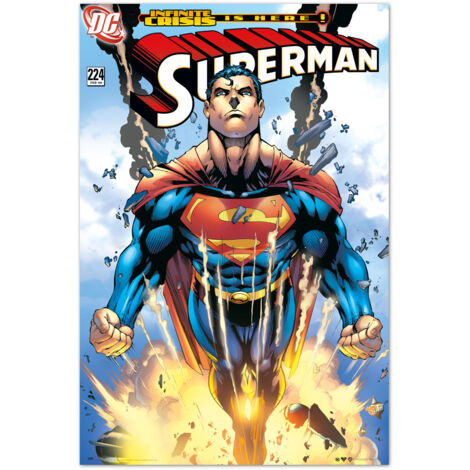 Poster dc comics superman infinite crisis is here