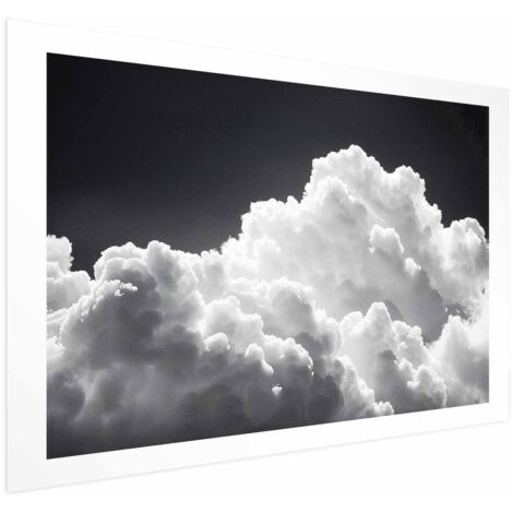 Póster - Descubre el juego infinito de la luz del sol, las nubes y las sombras en el cielo.