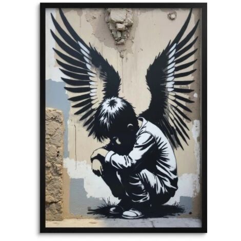 Poster Dipinti Poster Graffiti Arte murale in bianco e nero Street Art
