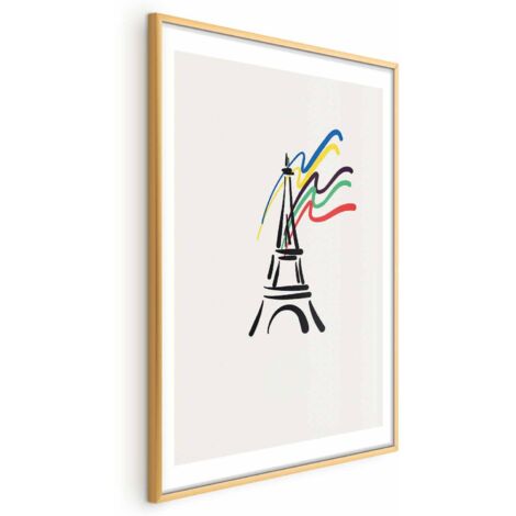 Poster – Eiffelturm und Farben