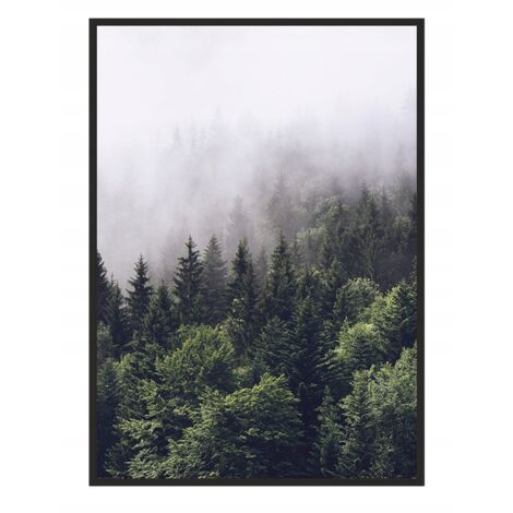 PÓSTER ENMARCADO 43x33 cm Bosque P612 Vertical