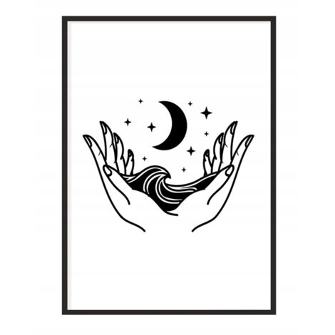 PÓSTER ENMARCADO 43x33 cm Noche P1140