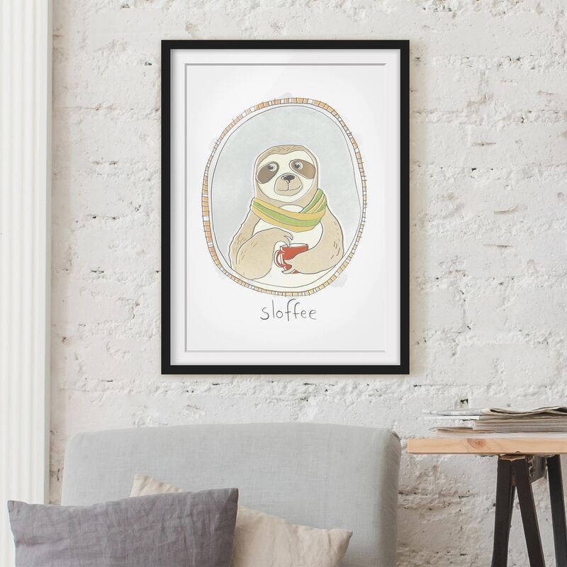 

Póster enmarcado - Accidia Caffeinated Dimensión LxA: 24cm x 18cm, Marco: Negro