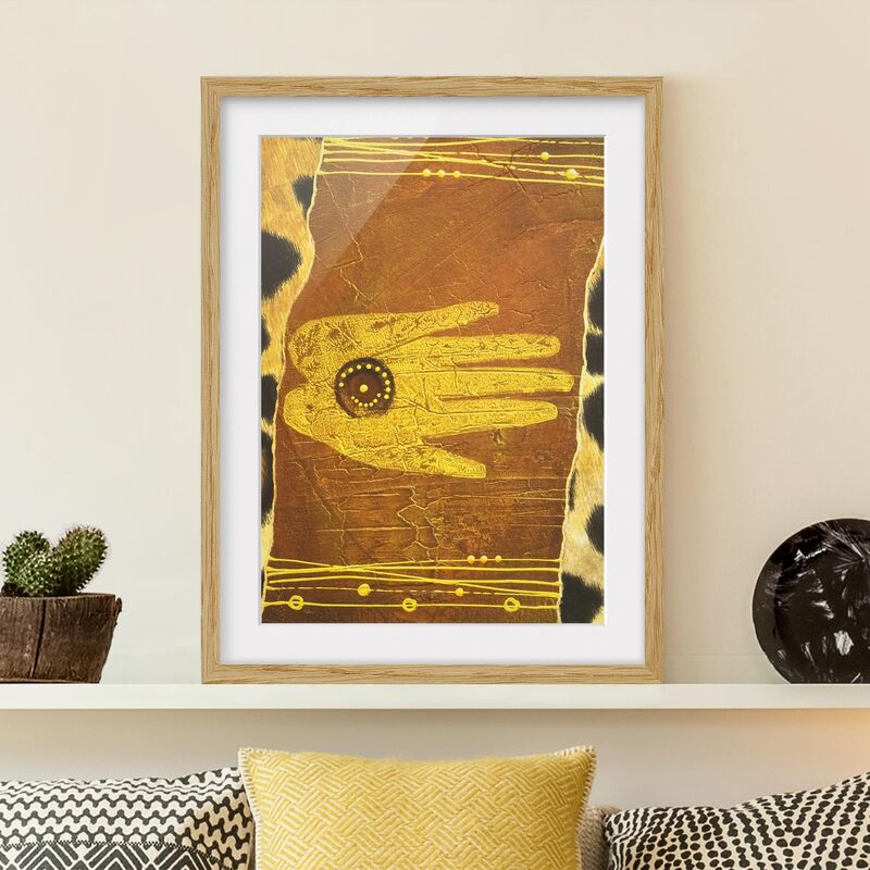 

Póster enmarcado - African Feelings Dimensión LxA: 55cm x 40cm, Marco: Roble