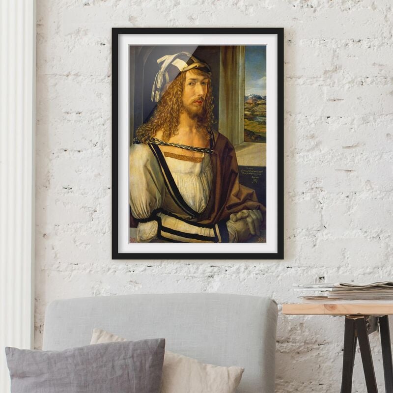 

Póster enmarcado - Albrecht Dürer - Self-Portrait At 26 Dimensión LxA: 55cm x 40cm, Marco: Negro