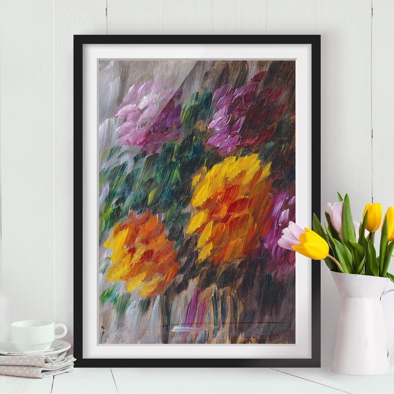 

Póster enmarcado - Alexej Von Jawlensky - Chrysanthemums In The Storm Dimensión LxA: 70cm x 50cm, Marco: Negro