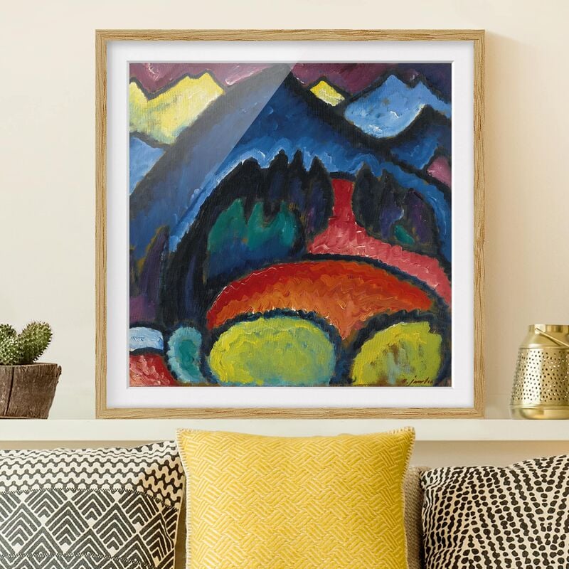 

Póster enmarcado - Alexej Von Jawlensky - Oberstdorf Dimensión LxA: 70cm x 70cm, Marco: Roble