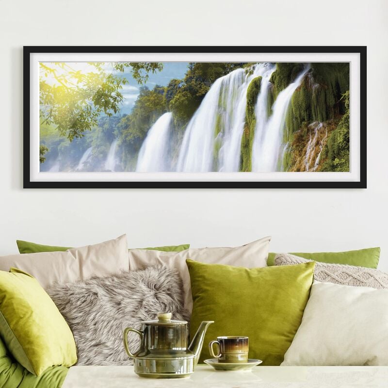 

Póster enmarcado - Amazon Waters Dimensión LxA: 40cm x 100cm, Marco: Negro