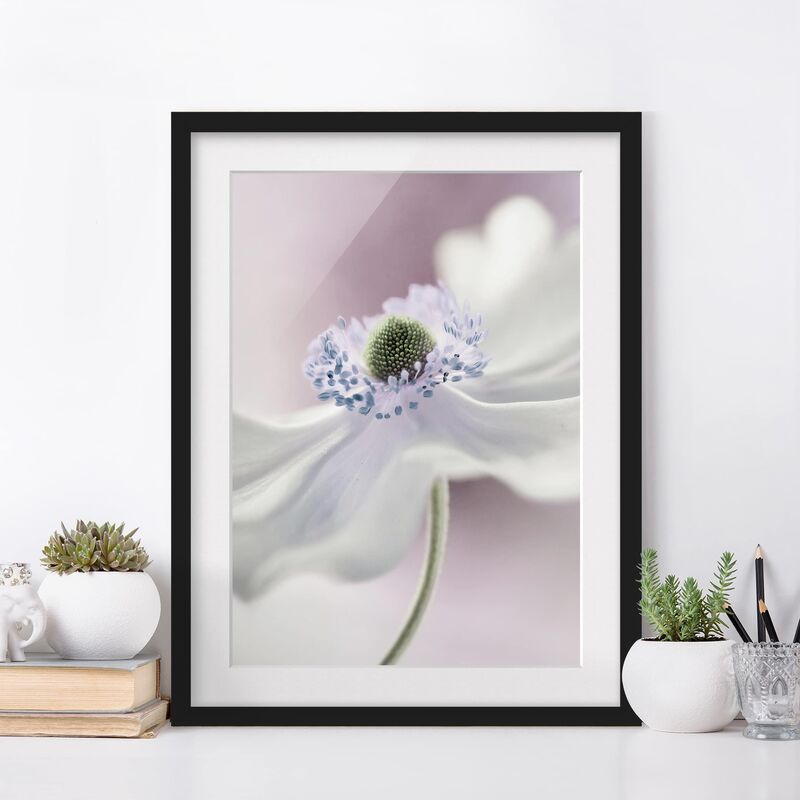 

Póster enmarcado - Anemones Breeze Dimensión LxA: 100cm x 70cm, Marco: Negro