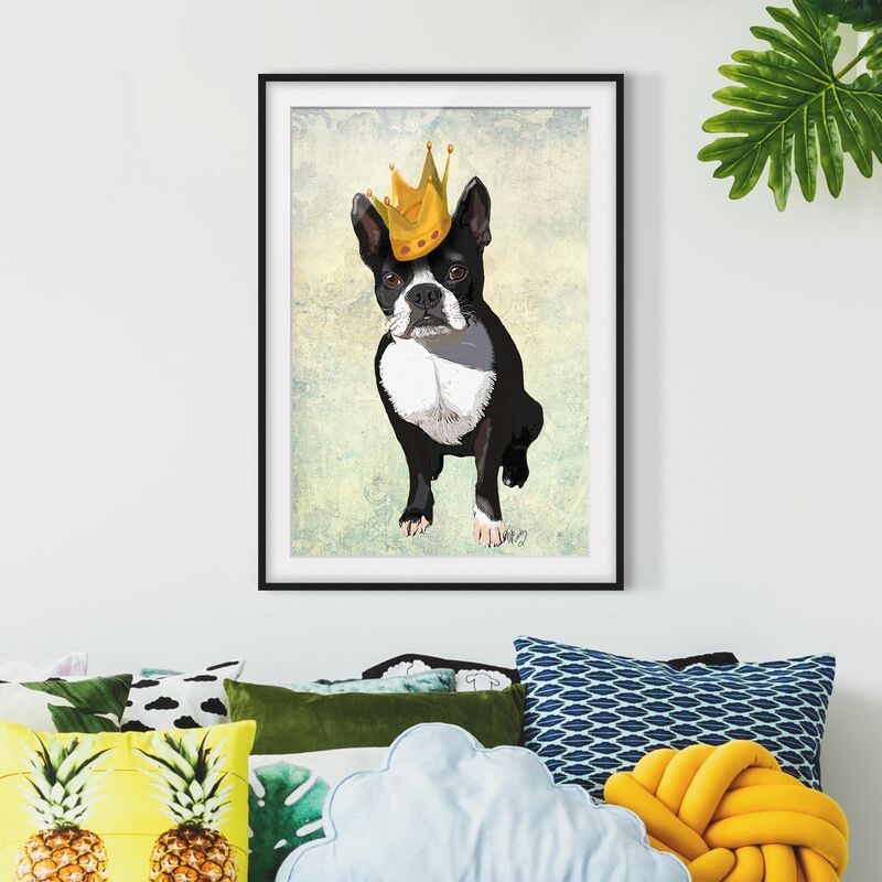 

Póster enmarcado - Animale Ritratto - Terrier Re Dimensión LxA: 24cm x 18cm, Marco: Negro