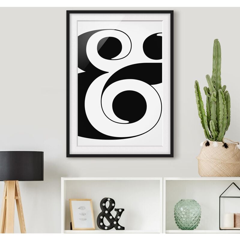 

Póster enmarcado - Antiqua Letter & Dimensión LxA: 40cm x 30cm, Marco: Negro