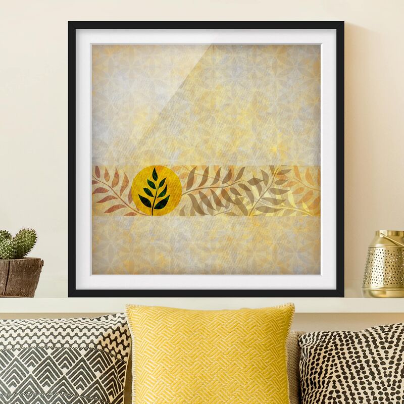 

Póster enmarcado - Asian Patterns Dimensión LxA: 50cm x 50cm, Marco: Negro