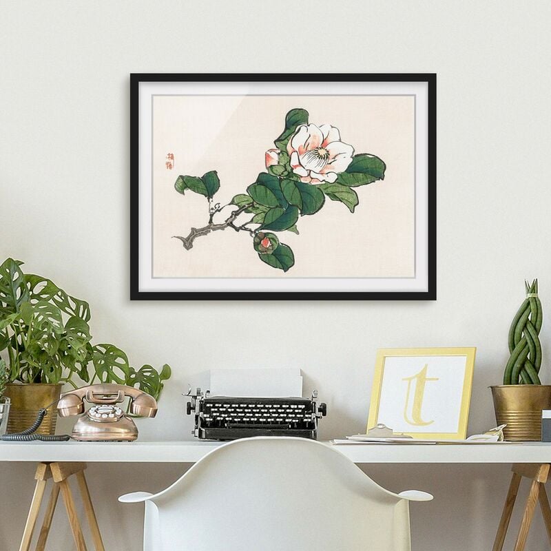 

Póster enmarcado - Asian Vintage Disegno Apple Blossom Dimensión LxA: 50cm x 70cm, Marco: Negro
