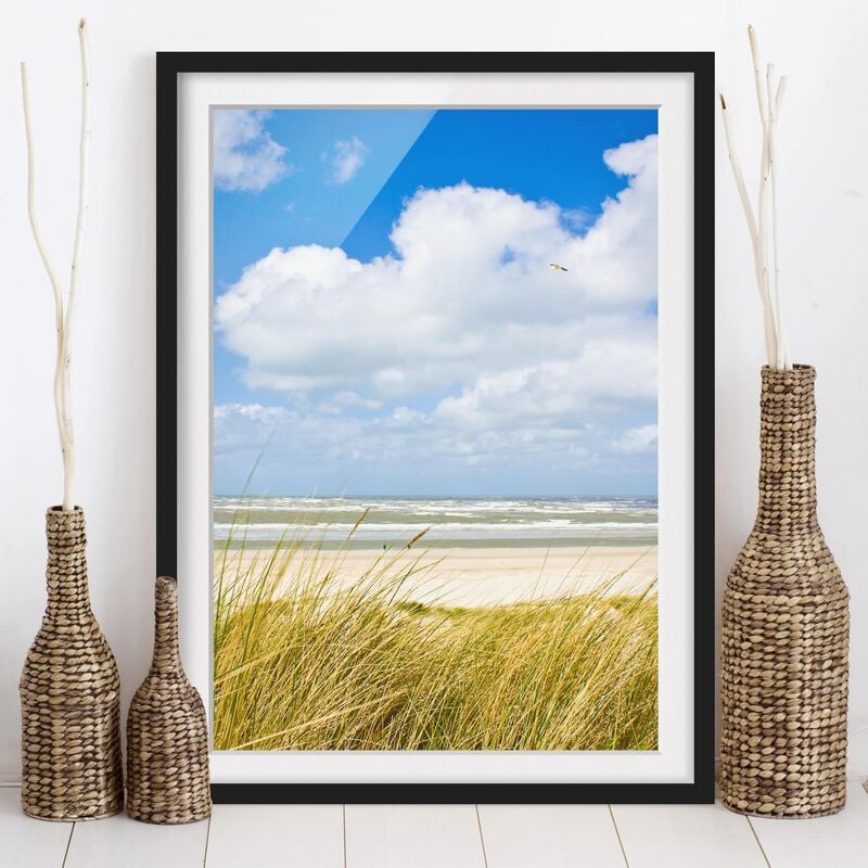 

Póster enmarcado - At The North Sea Coast Dimensión LxA: 24cm x 18cm, Marco: Negro