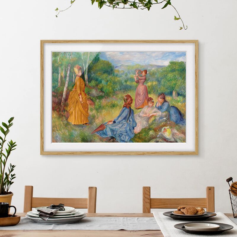 

Póster enmarcado - Auguste Renoir - Badminton Dimensión LxA: 50cm x 70cm, Marco: Roble