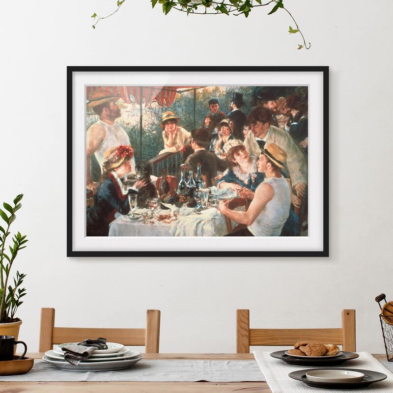 

Póster enmarcado - Auguste Renoir - La colazione dei canottieri Dimensión LxA: 30cm x 40cm, Marco: Negro
