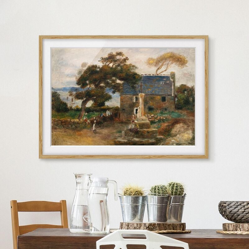 

Póster enmarcado - Auguste Renoir - Treboul Dimensión LxA: 70cm x 100cm, Marco: Roble