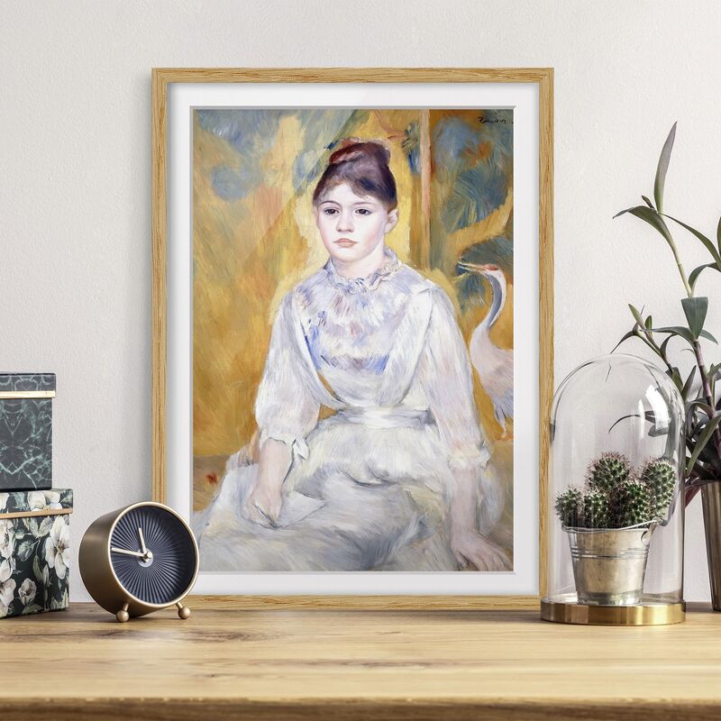 

Póster enmarcado - Auguste Renoir - Young Girl With A Swan Dimensión LxA: 24cm x 18cm, Marco: Roble