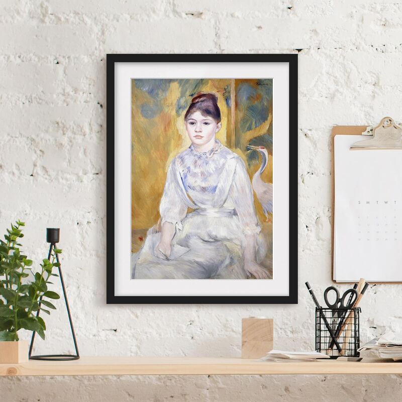 

Póster enmarcado - Auguste Renoir - Young Girl With A Swan Dimensión LxA: 40cm x 30cm, Marco: Negro