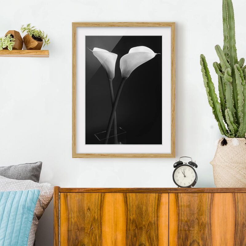 

Póster enmarcado - Aura Calla Dimensión LxA: 55cm x 40cm, Marco: Roble