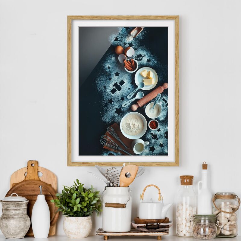 

Póster enmarcado - Baking For Stargazers Dimensión LxA: 70cm x 50cm, Marco: Roble