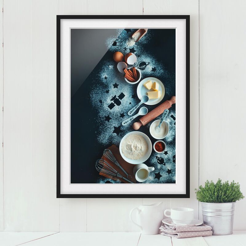 

Póster enmarcado - Baking For Stargazers Dimensión LxA: 24cm x 18cm, Marco: Negro