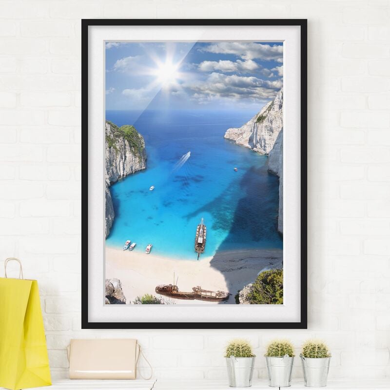 

Póster enmarcado - Bay Dimensión LxA: 70cm x 50cm, Marco: Negro