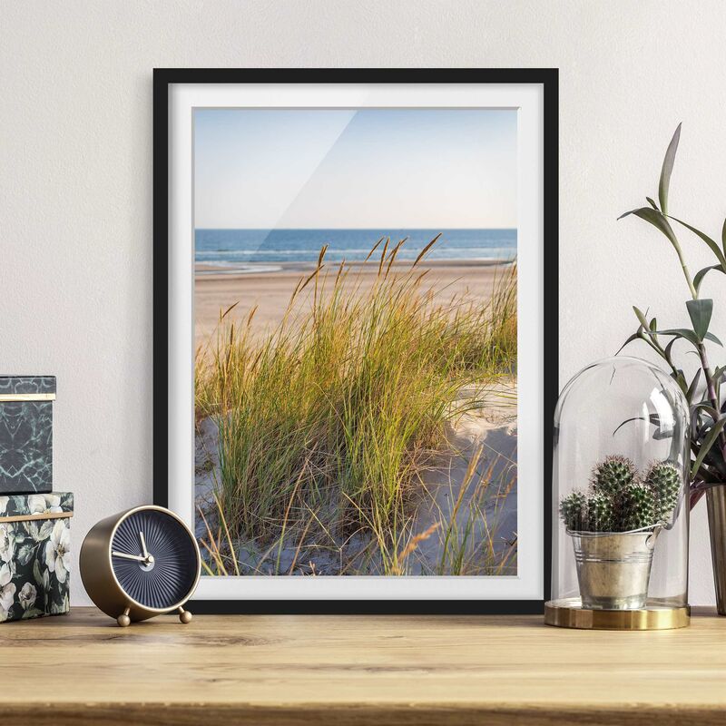 

Póster enmarcado - Beach Dune Al Mare Dimensión LxA: 100cm x 70cm, Marco: Negro