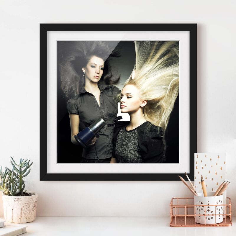 

Póster enmarcado - Beauty Salon Dimensión LxA: 20cm x 20cm, Marco: Negro