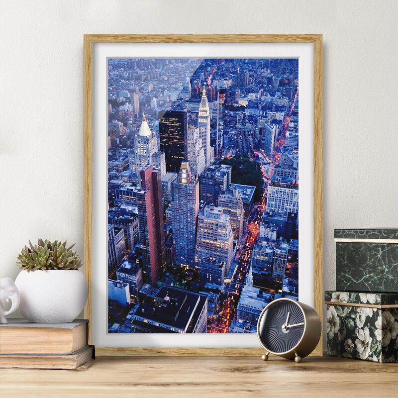

Póster enmarcado - Big Apple Dimensión LxA: 70cm x 50cm, Marco: Roble