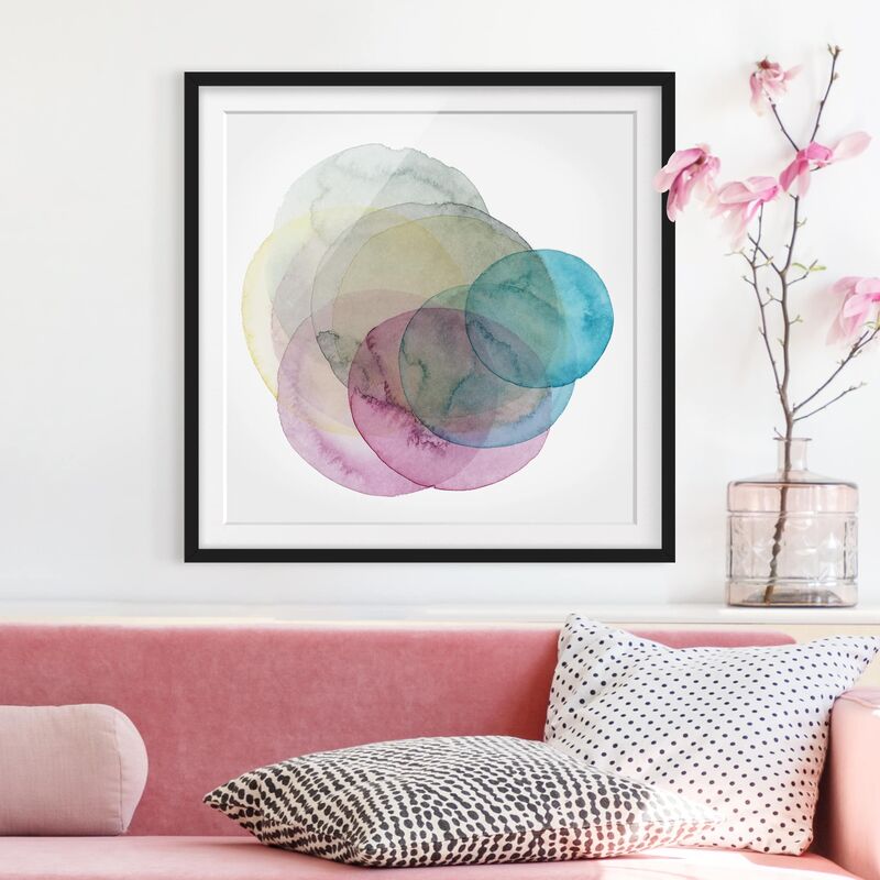 

Póster enmarcado - Big Bang - Pink Dimensión LxA: 70cm x 70cm, Marco: Negro