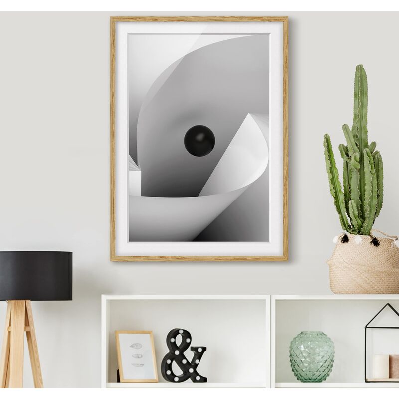 

Póster enmarcado - Big Eye Dimensión LxA: 100cm x 70cm, Marco: Roble