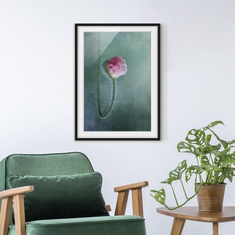 

Póster enmarcado - Blossom In Pink Dimensión LxA: 24cm x 18cm, Marco: Negro