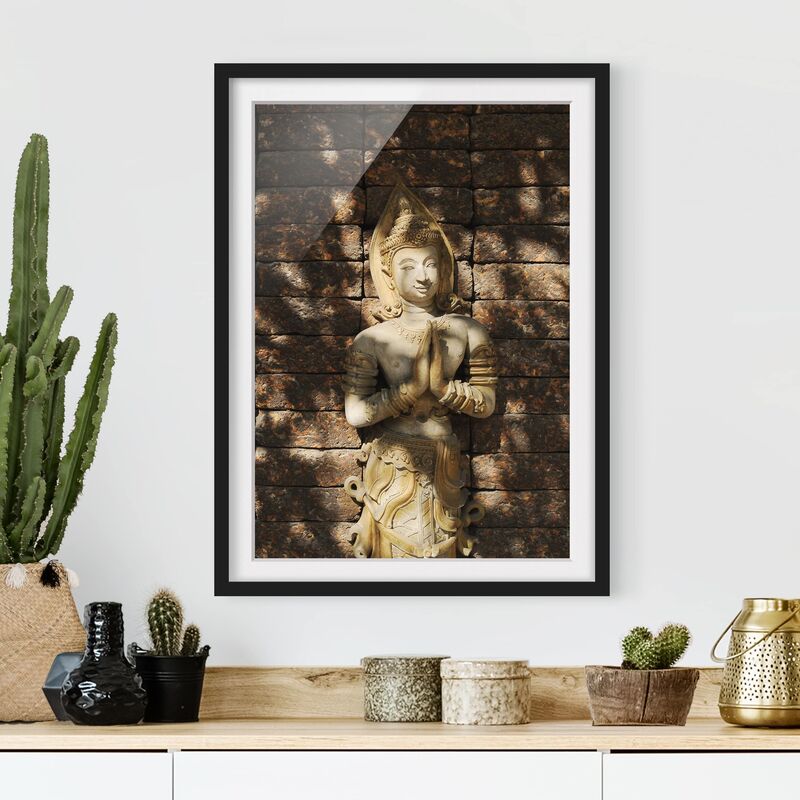 

Póster enmarcado - Calm Temple Dancer Dimensión LxA: 55cm x 40cm, Marco: Negro