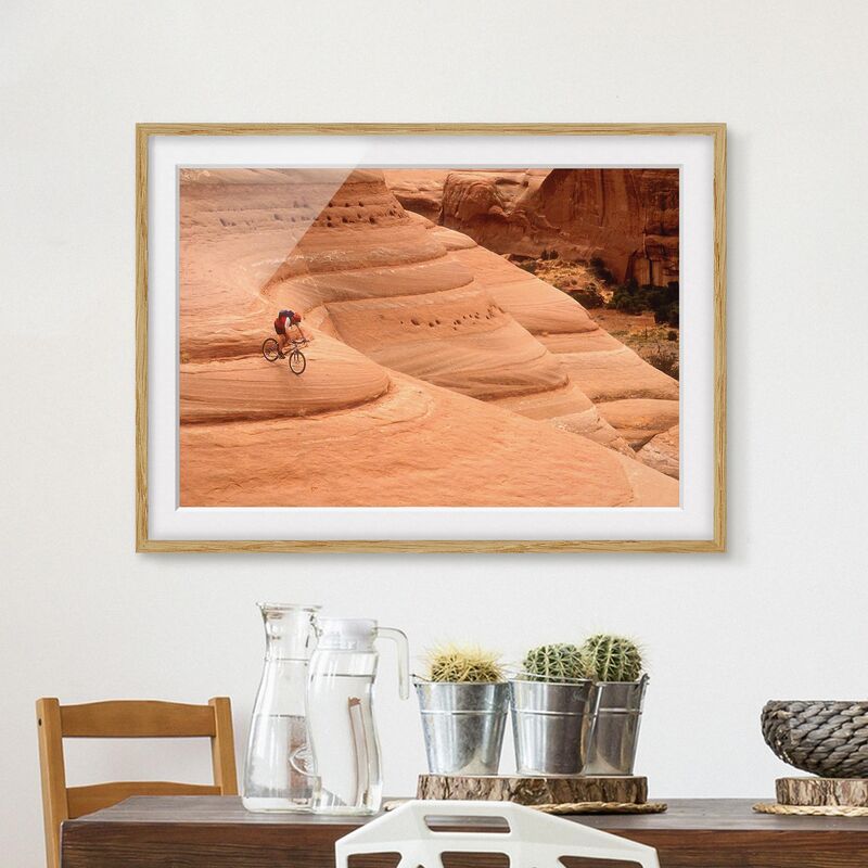 

Póster enmarcado - Canyon Down Hill Dimensión LxA: 40cm x 55cm, Marco: Roble