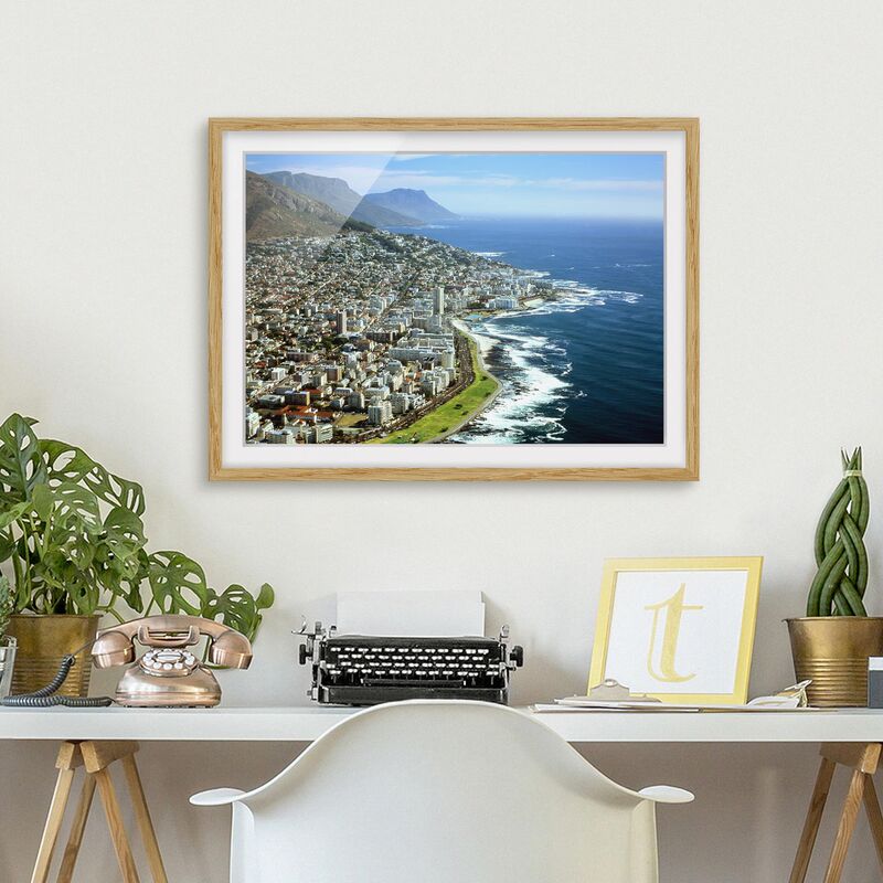 

Póster enmarcado - Cape Town Dimensión LxA: 30cm x 40cm, Marco: Roble