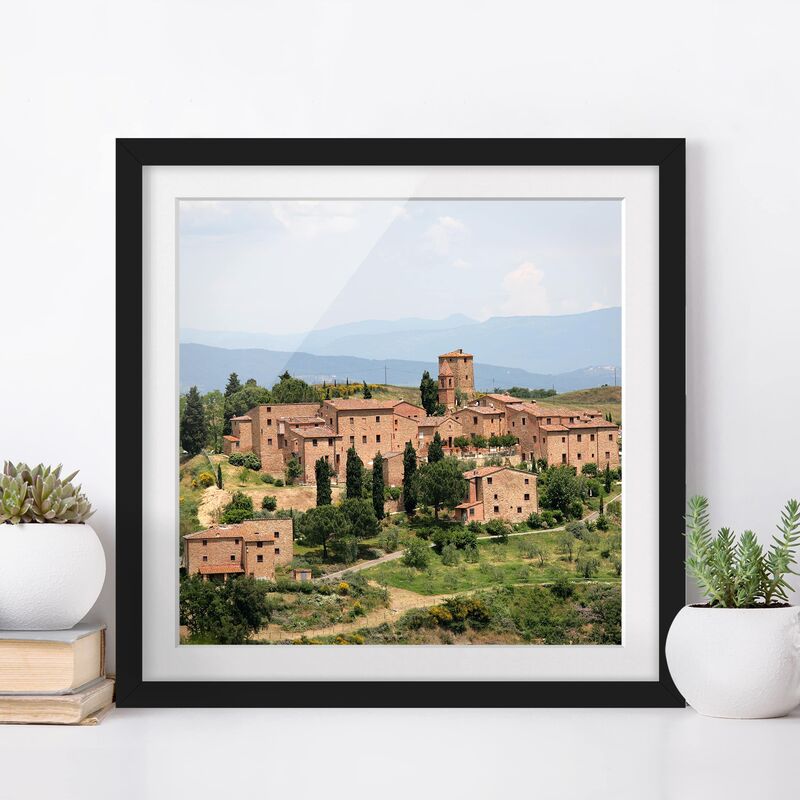 

Póster enmarcado - Charming Tuscany Dimensión LxA: 20cm x 20cm, Marco: Negro